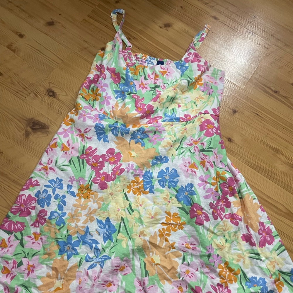 Old Navy Multicolor Floral Midi Dress